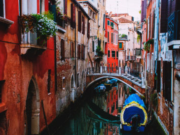 Red Venice Canal Red Venice Canal